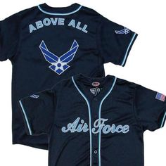 Get this Limited Edition U.S.Air Force Baseball Jersey @$66.50 #baseball #baseballjersey #sport #airforce #airforcejersey Cheap Cotton Crew Neck Baseball Jersey, Cheap Baseball Jersey For Fans, Team Spirit Baseball Jersey With Logo, Team Spirit Baseball Jersey With Logo Print, Marine Love, United States Flag, U S Air Force, United States Air Force, Us Air Force