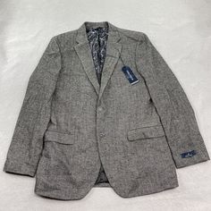 Your Viewing A - Nautica Herringbone Sport Coat Color - Gray Size - Mens 42l Please See Photos For Condition And Measurements This Item Will Ship Usps Mail. A Tracking Number Will Be Provided To Track Your Shipment. Orders Are Shipped Daily So Expect A Fast Delivery! Feel Free To Contact Me With Any Questions Or Concerns. Nautica Jacket, Colored Blazer, Sport Coat, Mens Suits, Herringbone, Blazer Suit, Tracking Number, Gray Color, Mens Jackets