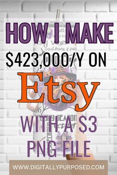 a person holding a cell phone with the text how i make $ 42, 000 on etsy