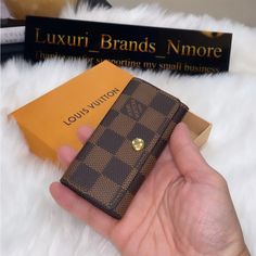 Authentic And Preloved Louis Vuitton Key Holder In Damier. Excellent Condition. Almost Brand New. Gold Hardware. Date Code Inside And Visible. Comes With The Box But No Dust Bag. Made In France. Louis Vuitton Key Holder Louis Vuitton Men’s Wallet, Louis Vuitton Key Holder, Louis Vuitton Brown, Lv Wallet, Louis Vuitton Accessories, Key Card Holder, Key Holder, Brown Gold, Gold Hardware