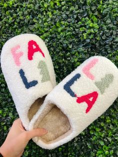 Christmas slippers are a perfect way to get in the cozy holiday spirit! Get some for yourself and then gift some to your loved ones! Holiday Slippers, Christmas Slippers, Cozy Holiday, Day And Night, Holiday Spirit, 9 And 10, The Holiday, Reindeer, Holiday Season