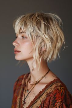 Explore trendy short hairstyles with bangs for 2024! Discover new styles and inspiration for your next haircut. ✨ #ShortHairstyles #Bangs #HairInspiration Short Shaggy Hairstyle Women, Bangs For 2024, Short Alternative Haircuts With Bangs, Bang Trend 2024, Alternative Haircuts Medium With Bangs, Hair Bang Trends 2024, Funky Haircuts, Bob Pixie Cut