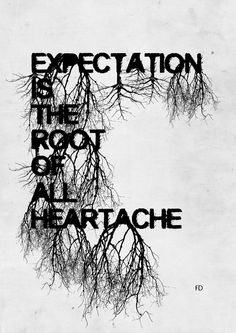 an advertisement with the words expectations and roots on it