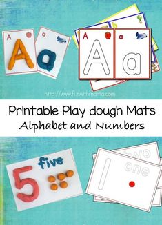 printable play dough mats alphabet and numbers for kids to practice number recognition with their own hands