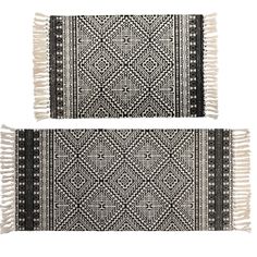 PRICES MAY VARY. ✮[Cotton Printed Rug] Made of premium unbleached natural cotton fabric that is thick and sturdy to the touch, printed with boho chic pattern and finished with knotted tassel fringe on each side, no odor, durability and water absorption to protect your floors from moisture, stains and scratches ✮[Size and Package] Each package includes 2x3Ft and 2x4.2Ft rug ✮[ Add a boho chic for Rooms] Cotton boho rug runner designed with Moroccan inspired which has tribal motifs that seem simpl Rug With Tassels, Entryway Laundry, Rug For Entryway, Laundry Bedroom, Printed Rug, Laundry Room Rugs, Small Boho, Chic Pattern, Cotton Area Rug