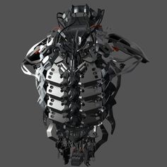 a robot like object with multiple parts attached to it