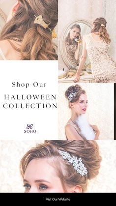 A round up of our festive hair adornments to add to your Halloween costume this year :) #HalloweenHairstyles Festive Hair, Hair Adornments, Luxury Hair, Round Up, Human Hair Extensions