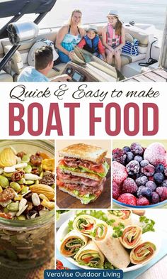 Boating trips with family or friends surely provide for a great experience. But a day spent on the boat can work up an appetite. If you’re not sure what food to bring for your next boating trip, you don’t need to worry. We’ve provided you with lots of boat food ideas below, check them out! Boat Meals Dinners, Lunch On A Boat Ideas, Brunch On A Boat, Boat Trip Food Ideas, Food For A Boat Day, Food For The Boat, Boat Picnic Food Ideas, Boat Dinner Ideas, Lake Weekend Food Ideas