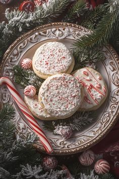 Classic sugar cookies elevated with a drizzle of white chocolate and crushed peppermint for a festive crunch. #PeppermintCookies #HolidayBaking #ChristmasRecipes #FestiveDesserts