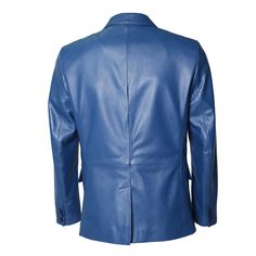 Mens Leather Blazer by Fadcloset: Men's Classy 2 Button Leather Blazer. Made with soft & supple lambskin. Has a very stylish and soft feel to it. Can be worn to work or party. Extremely elegant with style. Top Seller! Very Nice and Smooth Leather. -Fully Lined with Satin -Soft and Supple Leather -100% Real Leather -Made with smooth hand selected Lambskin.2 Button Blazer with Rear SlitOne Chest PocketTwo Lower Lapel PocketsTwo Inner Pockets: One Cell Phone and One ZipperedFully Lined with Bla Evening Leather Single Breasted Blazer, Evening Leather Single-breasted Blazer, Evening Single Breasted Leather Blazer, Evening Single-breasted Leather Blazer, Leather Blazer For Evening In Winter, Winter Leather Evening Blazer, Leather Evening Blazer For Winter, Winter Evening Leather Blazer, Classic Leather Jacket For Evening