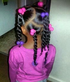 Twists in ponytails Black Children Hairstyles, Children Hairstyles, Ponytails Braids, Daughter Hairstyles, Childrens Hairstyles, Lil Girl Hairstyles, Natural Hairstyles For Kids