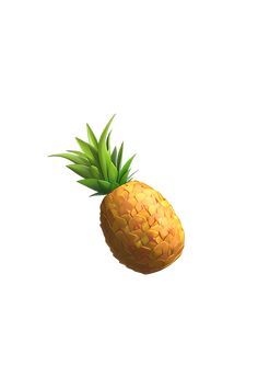 a pineapple on a white background with no image to describe, this is an illustration