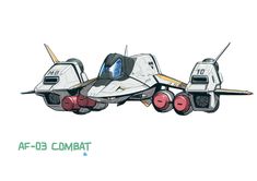 a drawing of a futuristic vehicle with wheels and two engines on the front, in white background