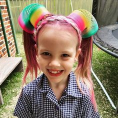 Easy Crazy Hair Day Ideas For Short Hair, Kids Crazy Hair Day Ideas Girls Easy, Crazy Hair Day Easy, Crazy Hair Day At School For Girls Easy, Easy Crazy Hair Day Ideas, Kids Crazy Hair Day, Easy Crazy Hairstyles