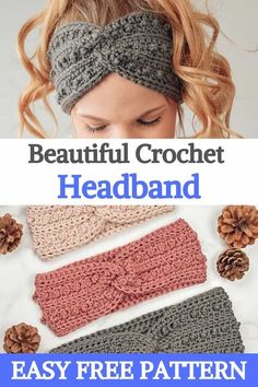 the crochet headband pattern is easy to make