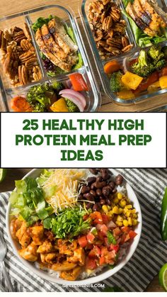 25 healthy high protein meal prep ideas