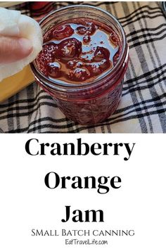 How to Can Cranberry Orange Jam Cranberry Orange Preserves, Cranberry Orange Jam Canning, Orange Cranberry Jam, Decadent Dinner, Jelly Maker, Orange Jam, Cranberry Jam