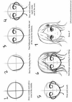 Tutor Mata Anime, How To Make A Anime Face, Manga Face Drawing Tutorial, Anime Sketch Face Shape, Manga Face Shape, Tutorial Mata Anime, How To Draw Faces Step By Step For Beginners, How To Draw A Head Step By Step Easy, Anime Head Sketch Tutorial