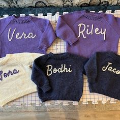 DIY Name Sweater Kit, Embroidery Kit Sweater, Personalized Name Sweater, Embroidery Kit for Beginner, Stick and Stitch Embroidery Designs - Etsy