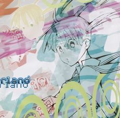 an anime poster with the words bleacher d'art written in blue ink