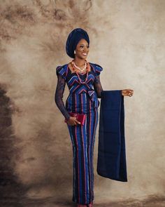 Vintage Blue Asooke, Bridal Asooke, Wedding Guest, African Clothing, African Fashion, Couples Outfit, Owanbe, Engagement,photoshoot,birthday - Etsy Traditional Pattern Floor-length Sets For Wedding, Traditional Pattern Floor-length Wedding Sets, Fitted Gown With Traditional Patterns And Long Sleeves, Elegant Long Sleeve Gown With Traditional Patterns, Elegant Fitted Gown With Traditional Patterns, Fitted Long Sleeve Gown With Traditional Patterns, Fitted Gown With Traditional Patterns For Ceremonies, Fitted Party Sets With Traditional Patterns, Elegant Blue Gown For Ceremony