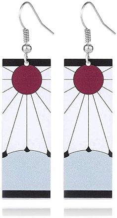 PRICES MAY VARY. Perfect gift / merch for any fan of the popular anime series! Includes 1 Pair of Earrings Size: Flag - 0.78" x 3.5" Material: Zinc Alloy + PVC 100% Satisfaction Guaranteed or Full Refund These beautiful earrings make great gifts / merchandise for all fans of anime. They are comfortable enough to be worn as cosplay / costume accessories or as everyday fashion jewelry. If you have any questions about our products, please feel free to message us and we will do our best to assist. T Anime Jewelry Diy, Diy Earrings Paper, Tanjiro Earring, Hmong Earrings, Demon Slayer Earrings, Real Earrings, Hanafuda Earrings, Tanjiro Cosplay, Earrings Paper