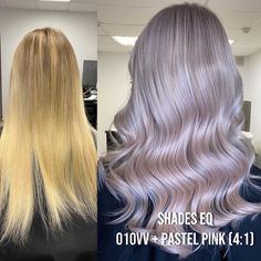 Redken Shades Eq Pastel Pink, Shades Eq Pink Toner Formulas, Shades Eq Pastel Pink Formula, Pastel Pink Shades Eq, Crystal Pink Hair, Shades Eq Pink Formula, Shades Eq Pastel Pink, Shades Eq Blonde, Pastel Blonde Hair