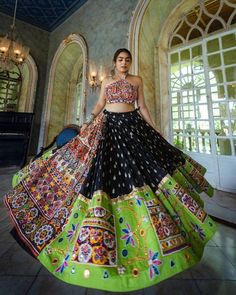 Thank you very much for visiting my shop PRESENTING NEW DESIGNER PRINTED LAHENGA CHOL # FABRIC DETAILS # LEHENGA : HEAVY GEORGETTE WITH *EMBROIDEREY WORK* &. * 4 MTR FLAIR *FULLY STITCH * WITH * REAL MIRROR WORK* # INNER : SILK # CHOLI : SOFT BUTTER SILK & *REAL MIRROR WORK* (1.20 MTR FABRIC) # DUPATTA : HEAVY BUTTER SILK WITH *FULLY REAL MIRROR WORK* & *FANCY LACE BORDER* # FREE SIZE FULLY STITCHED LAHENGA WITH UN STITCH 1.20 MTR BLOUSE ; LAHENGA LENGTH IS 44 INCHES Thanks... Luxury Multicolor Embroidered Choli For Navratri, Luxury Lehenga With Gota Work For Navratri, Luxury Choli With Traditional Patterns For Navratri, Luxury Multicolor Choli For Puja, Luxury Lehenga For Navratri With Long Skirt, Luxury Multicolor Dupatta For Navratri, Luxury Sheer Dupatta For Navratri, Luxury Hand Embellished Dupatta For Navratri, Luxury Long Skirt Lehenga For Navratri