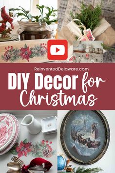 Be inspired with these easy DIY Christmas home decor project ideas! Make them for your holiday decorating or give them as gifts! Find how easy it is to decorate your home for the holiday season with these budget-friendly decorating ideas! Diy Christmas Home Decor, Diy Christmas Projects, Diy Christmas Decorations For Home, Decor For Christmas, Budget Friendly Decor