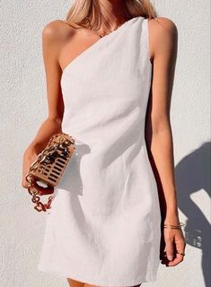 Mini Dress Summer Casual, Sleeveless Dresses Casual, Linen Mini Dress, Linen Casual, Weave Style, Linen Style, Mini Dresses Summer, Casual Summer Outfits, Party Dresses For Women