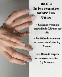 Consejos naturales #Crecimientodelasuñas Lux Nails, Ideas Uñas, Instagram Post Ideas, Manicure Tips