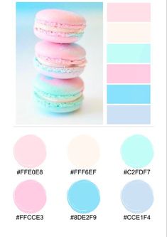 the color scheme for pastel macaroons