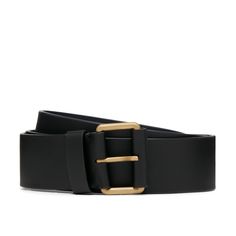 G. Label by goop Classic Trouser Belt in Black/Brushed Gold, XS/M: This belt is made in Italy from smooth, supple leather with a minimalist brushed-gold buckle. We left the slack intentionally long to give you styling options (tuck it under itself, tie a knot, thread it around the back—you do you).100% leather Made in Italy. Knot Thread, Tie A Knot, Classic Trousers, Black Belt, Knot, In Italy, Thread, Buckle, Trousers