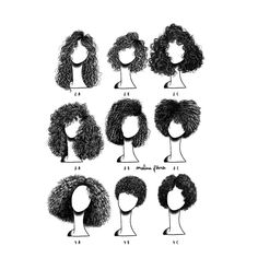 1,613 Likes, 112 Comments - Malena Flores (@imalenaflores) on Instagram: “Mais uma ilustração que fiz para "O Livro dos Cachos". Qual é o seu tipo de cabelo? O meu é 3A,…” 3c Curly Hair, 3c Hair, Hair Sketch, Different Hair, Curly Hair Inspiration, Curly Hair Routine, Curly Hair Care, Hair Reference, Hair Curly