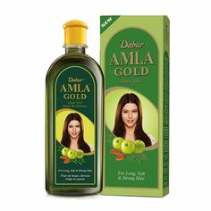 You are Buying a brand New And Factory Sealed Dabur Amla Gold Hair Oil 300 ml Enriched with Amla, Almonds, and Henna. New Dabur Amla Gold is an improved formulation of the very popular Dabur Amla Oil, Enriched with Amla, Almonds, and Henna For Dry, Damaged, and Chemically Treated Hair, Makes your hair, strong, soft, and shiny Use Dabur Amla Gold Hair oil by gently massaging the oil into the scalp and the hair's roots. Leave in for several hours and wash out. Make Hair Longer, 4c Haircare, Amla Hair Oil, Amla Oil, Prevent Hair Fall, Natural Hair Oils, Aesthetic Amazon, Scalp Oil, Soften Hair