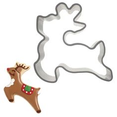 REINDEER | COOKIE CUTTER Medieval Door, Reindeer Cookies, Cupcake Tray, Cake Classes, Cake Craft, Cupcake Boxes, Flower Cookies, Party People, Product Packaging