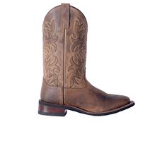 Pretty as a bright, wide Texan sky and as tough as a bull, the Anita boot by Laredo is going to be your new go-to from the barn to a night out. This lovely leather boot features a cushioned Orthotic insole that can be removed later so you have all day comfort and customization with every step. The Anita also features a sturdy stockman heel and a comfortable square toe as well as a durable rubber outsole that will make getting around in these boots a breeze. Leather upper, Slip-on, Approx. 11 inc A Bull, Western Boots Women, Cowboy Boots Women, Shoe Carnival, Leather Boot, The Barn, Western Boots, Tan Brown, Cowboy Boots