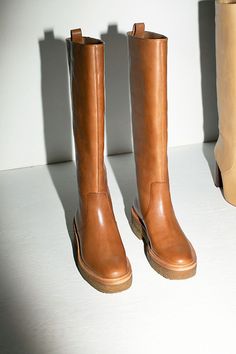 Pull on, straight shaft boot with an almond toe. Italian leather with a crepe sole and 1.75" high heel in a riding boot inspired style. Loeffler Randall Shoes, Riding Boot, Loeffler Randall, Winter Style, Italian Leather, Autumn Winter Fashion, Riding Boots, High Heel, Winter Fashion