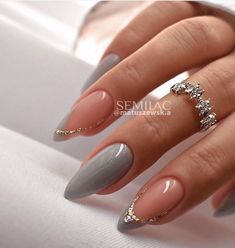 Her Nails, Elegant Nails, Fancy Nails, Short Acrylic Nails, Nail Polishes