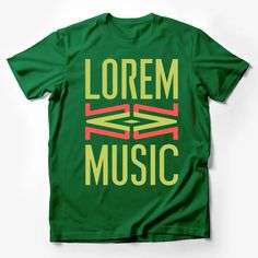 Unisex Lorem Ipsum Music Graphic Tee, Vibrant Red and Green Design Male T-Shirt Custom graphic T-Shirt.Customize your color Red Hip Hop T-shirt With Graphic Design, Green Crew Neck Top For Concert, Green Graphic Band Merch Tops, Red Screen Print T-shirt For Concerts, Green Band Merch Tops For Concert, Green Short Sleeve Top For Concert, Green Band Merch T-shirt, Green Graphic Tee For Concert, Green Crew Neck T-shirt Band Merch