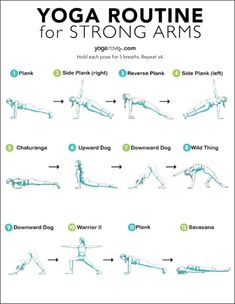 the yoga routine for strong arms