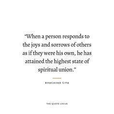 a quote from barack obama that reads,'when a person responds to the toys and sorors of others as if they were own, he has attached the highest state of