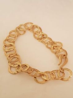 Solid Gold Bracelet, Gold Link Bracelet, Gold Link Chain, Gold Bracelet For Women, Gold Bracelets, Gold Link, Hammered Gold, Gold Bracelet Chain, White Gold Jewelry