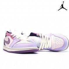 Air Jordan 1 Low 'Pastel Plum' Easter Reminiscent Hues Dress-DZ2768-651-Sale Online Air Jordan 1 Low, Jordan 1 Low, Nike Shoes Women, Shoes Women, Nike Air Jordan, Plum