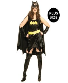 a woman in a batgirl costume is posing for the camera with her hands on her hips