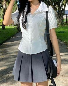 school university study motivation image University Study Motivation, Korean Outfits Skirts, Korean Skirt Outfits, Skirt Outfits Korean, Rok Mini, Tennis Skirt Outfit, School Uniform Fashion, School Uniform Outfits, Uniform Fashion