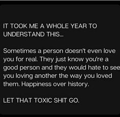 the text reads, it took me a whole year to understand this sometimes a person doesn't even love you for real