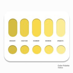 the color palette is shown in yellow