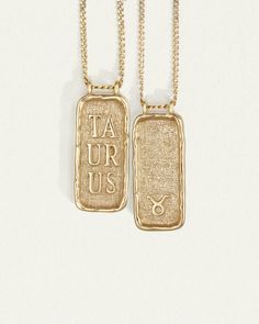 Temple of the Sun Taurus Necklace, hand-crafted in Byron Bay in ethical solid gold. Shop fine jewellery and zodiac necklaces.