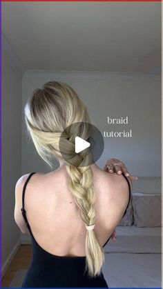 Simple One Braid Hairstyles, One Braid Tutorial, Single French Braid Tutorial, One Braid Hairstyles For School, How To Make Braids Step By Step, How To Do A Braid On Yourself, French Plait Tutorial On Yourself, How To Plait Your Own Hair Step By Step, Easy & Quick Hairstyle Tutorials